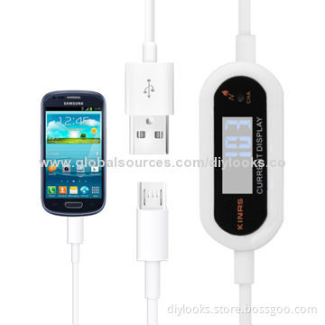 Over-voltage/Over-current/Voltage Testing/Protect Data Cable with LCD Current Display